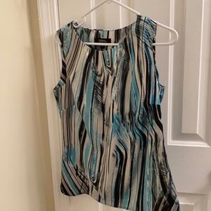 Tribal sleeveless blouse